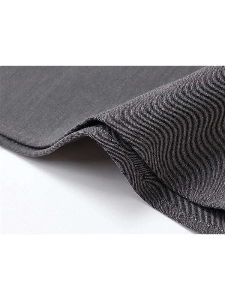 Female Vintage y2k Long Skirts Lace Up High Waisted Straight Skirts Autumn Women All-match Korean Style Elegant Party Trendy