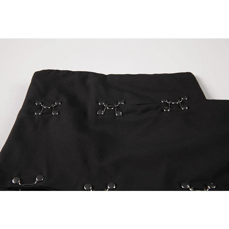 Women's Y2K Korean Style Sleeveless Mini Dress - Vintage E-girl Black Party Dress for Spring Holiday