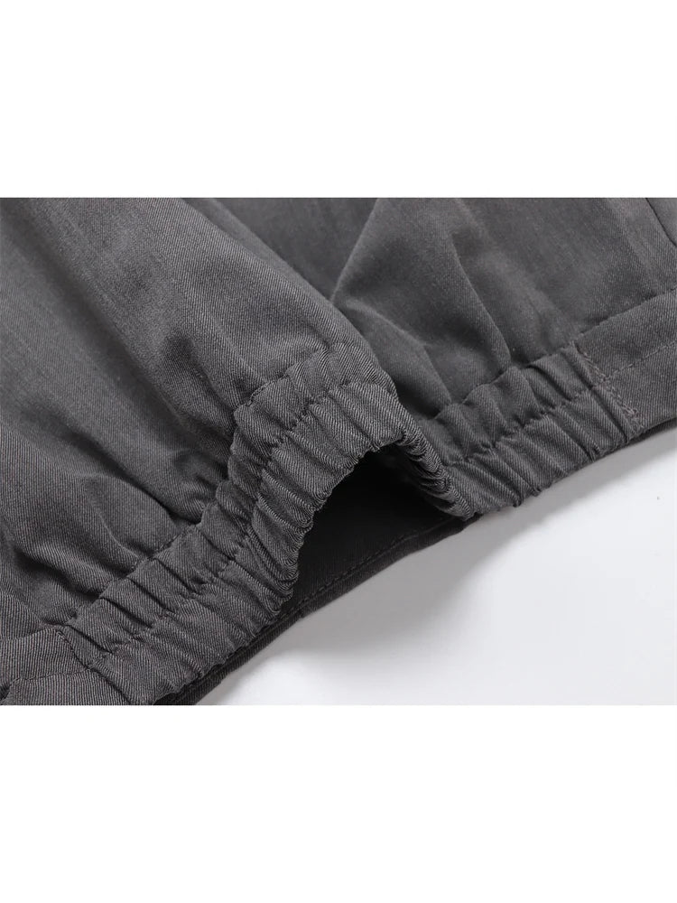 Female Vintage y2k Long Skirts Lace Up High Waisted Straight Skirts Autumn Women All-match Korean Style Elegant Party Trendy