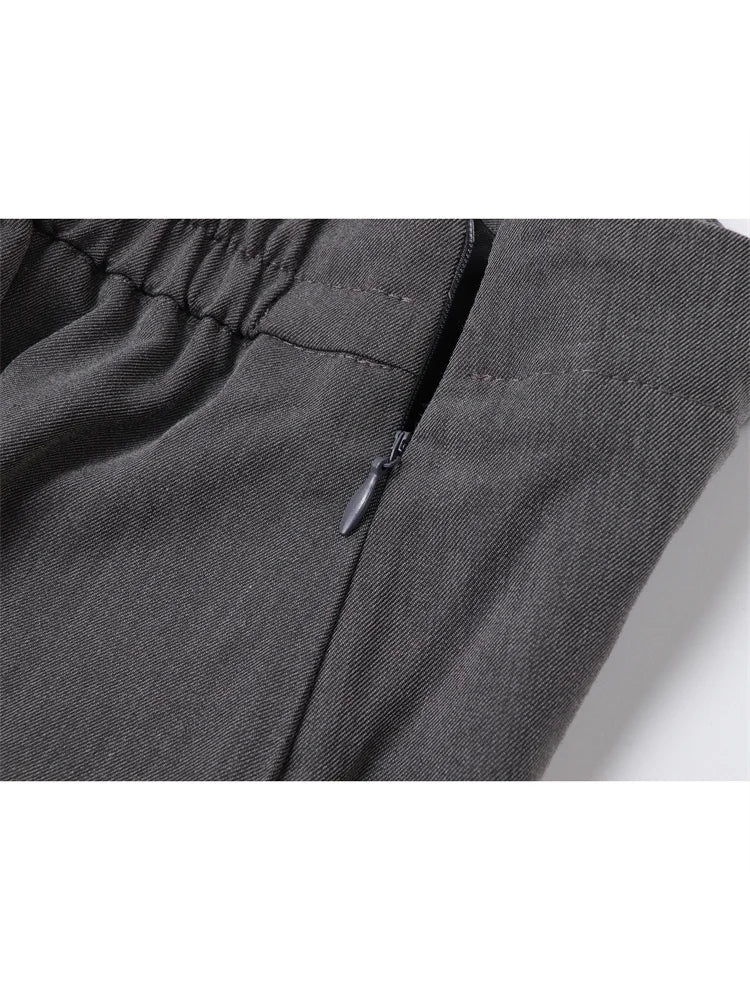 Female Vintage y2k Long Skirts Lace Up High Waisted Straight Skirts Autumn Women All-match Korean Style Elegant Party Trendy