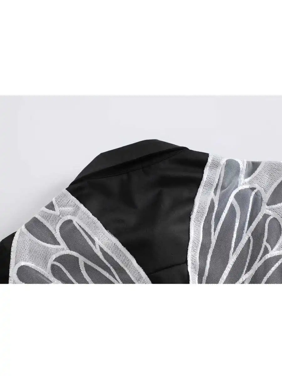 Women's Butterfly Embroidery Shirts and Blouses Y2k Long Sleeve Harajuku 2000s Women Vintage Sweet Shirt For Lady Blusas Tops