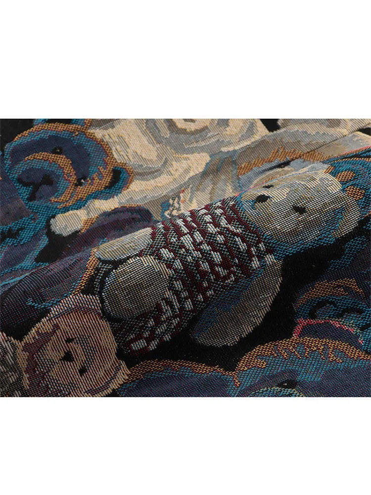 Women Harajuku Bear Pattern Skirts Korean High Waist A-Line Falda Mujer Vintage Jacquard Cartoon Streetwear Trendy Female Skirt