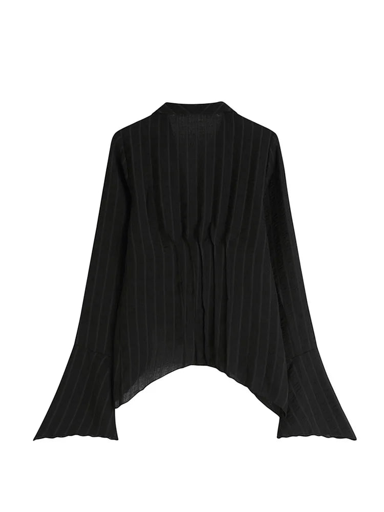 2022 Spring Women's Long Sleeve Shirts Single Breasted Gothic Harajuku Design Chic Streetwear Y2K Trendy Female Vintage Blouse
