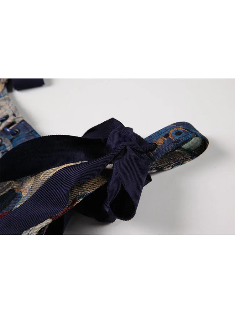 New 2022 Korean Cute Bear Jacquard Bow Women Suspender Vest Summer Y2K Vintage Casual Sleeveless Off Shoulder Ladies Crop Tops