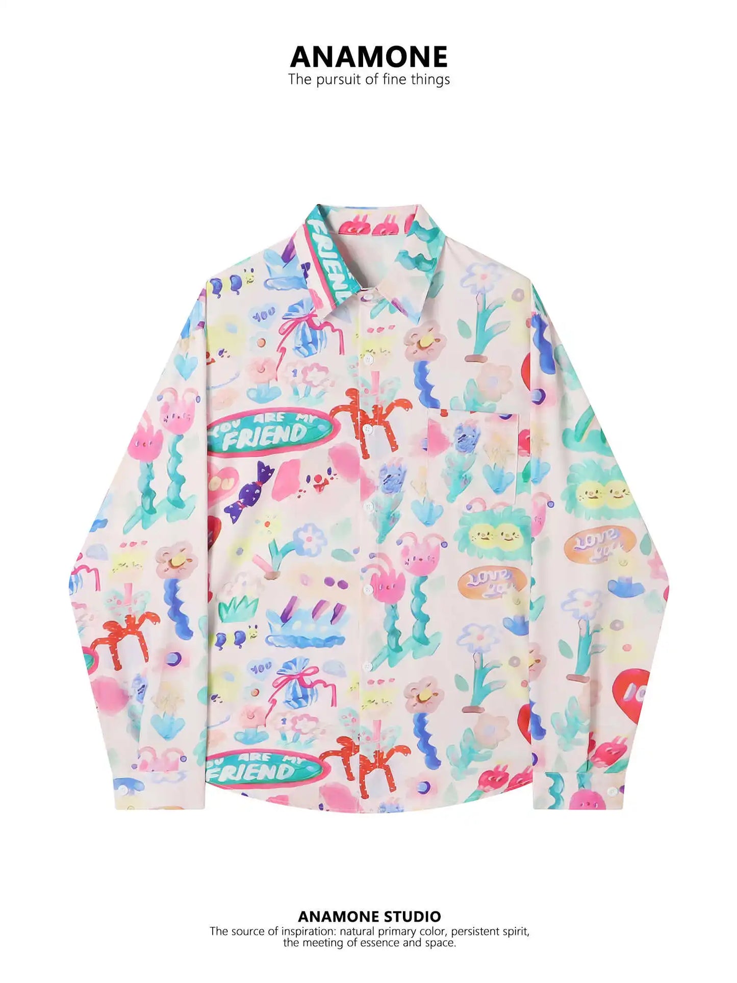 Women's Fashion Print Shirts and Blouses Y2k Long sleeve Harajuku 2000s Tops Women Vintage Sweet Shirt For Lady Blusas Tops