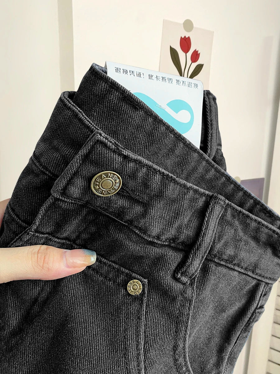 Women Gothic A-line Denim Skirt Elegant Harajuku Y2k Mini Jean Shorts Skirts Aesthetic Vintage Cowboy Skirt 2000s Clothes Summer