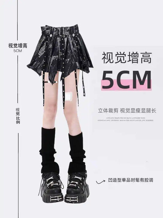 Y2k Aesthetic Harajuku Style Sweet Girl High Waist Mini Bow Bandage Skirts Slim Women Solid Streetwear Gothic 2025 Black Skirt