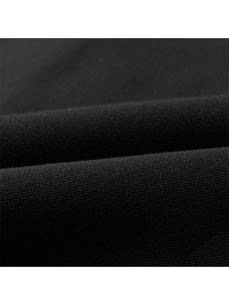 Women Black Gothic Blazer Coat Fashion Vintage 90s Aesthetic Streetwear Harajuku Long Sleeve Suit Jacket Outerwear Top Clothing