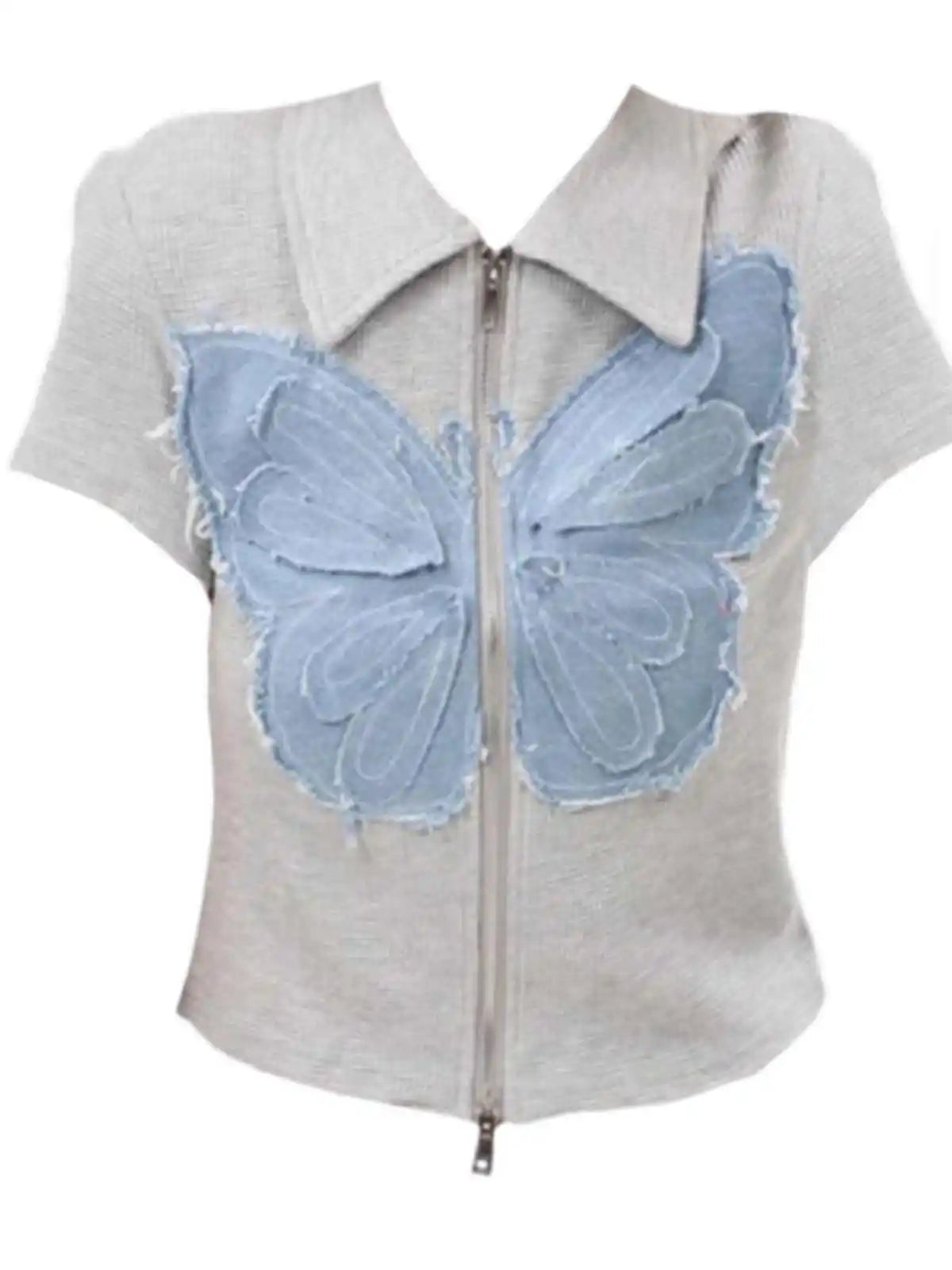 Vintage Butterfly T Shirt Women Clothes Harajuku Streetwear Tees Sexy Summer Emo Aesthetic Hip-hop  Short Sleeve Y2k Top 2025