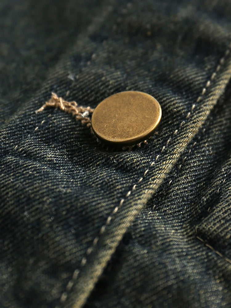 Women's Ripped Denim Jacket Korean Style Long Sleeve Denim Coat Female Fashion Streetwear Harajuku Vintage Outerwear Top Clothes