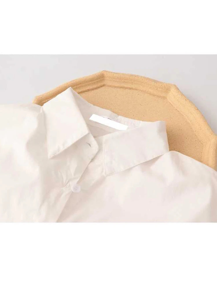 Women Shirts and Blouses With Tie Oversize Vintage Student Japanese Harajuku Elegant Long Sleeve Polo-Neck Shirt Fashion Clothes