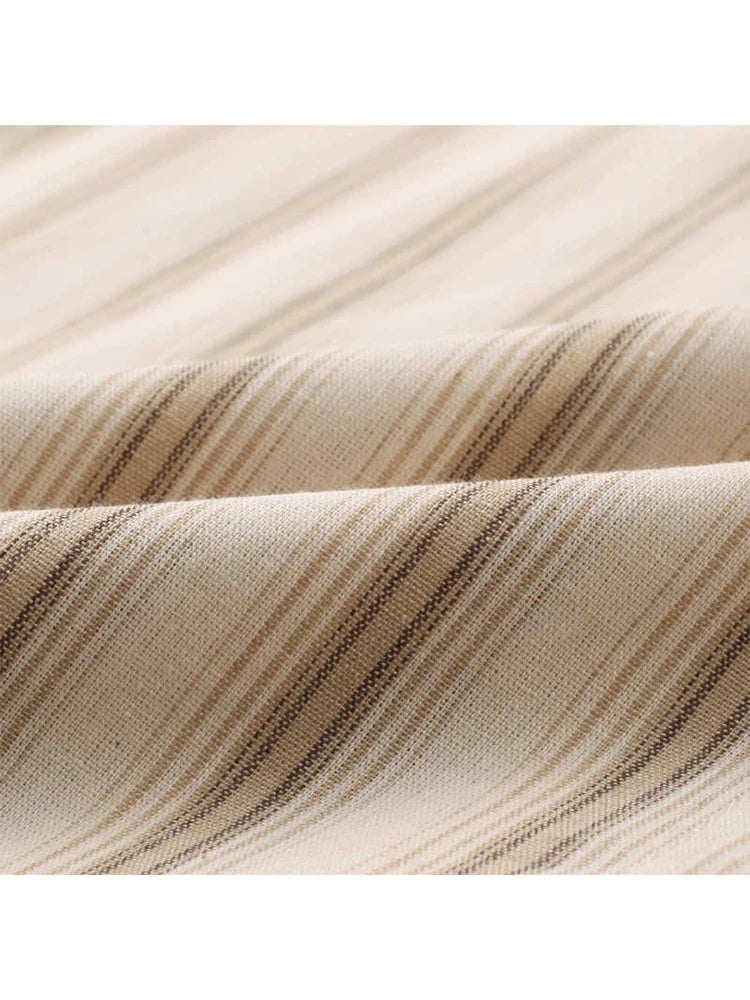 Women Striped Shirts and Blouses Y2k Korean Harajuku Elegant Long Sleeve Polo-Neck Shirt 90s Vintage 2000s Fashion Clothes 2025