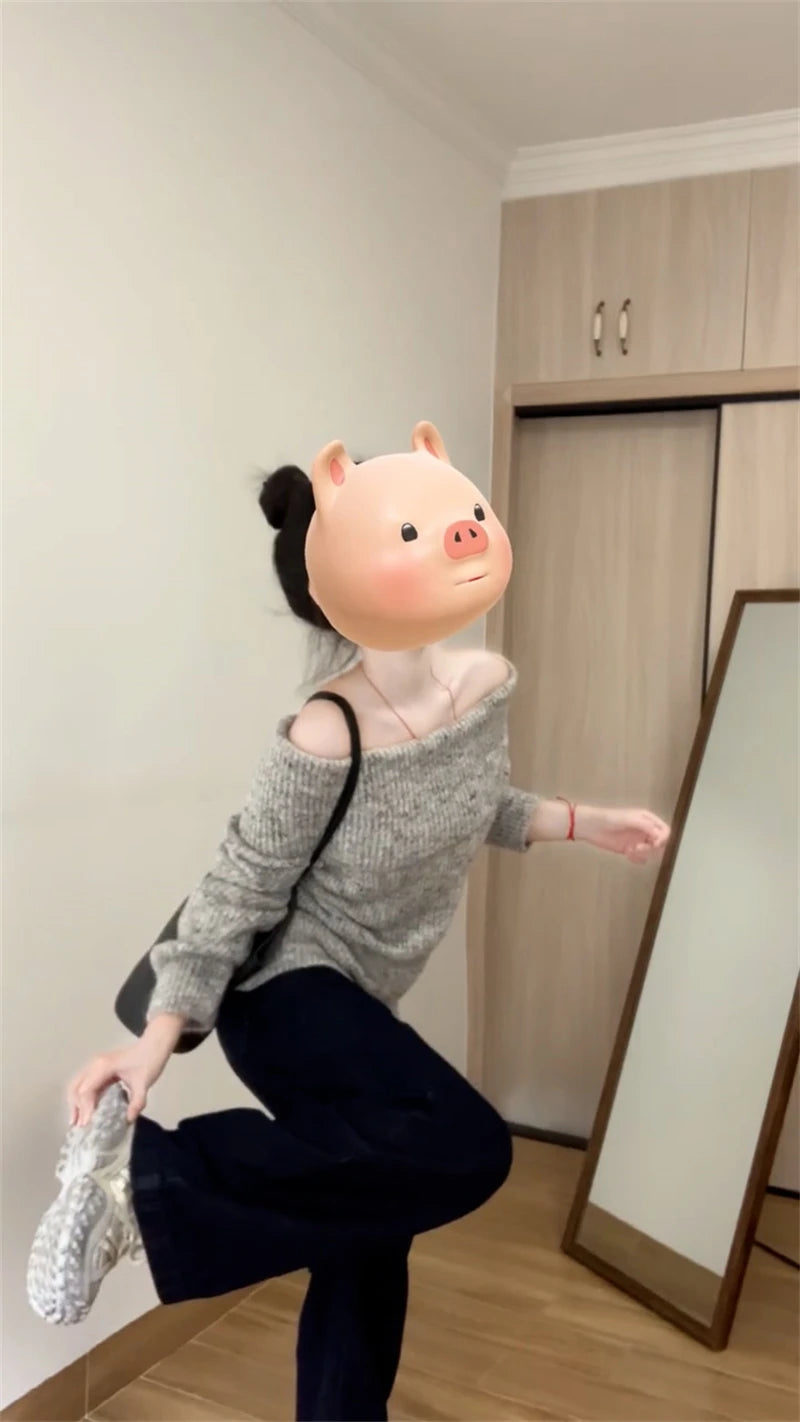 Women's Grey Pullover Sweater Harajuku Vintage Korean Y2k Long Sleeves Slash Neck Cashmere Sweaters Jumper 2000s Clothes Autumn