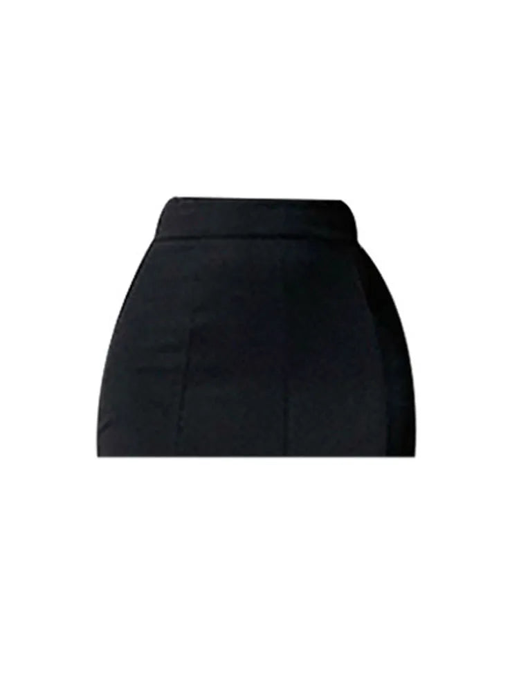 Fashion High Waist Midi Skirts For Women 2022 Autumn Slim Fit Hip Mermaid Skirt Woman Korean Style Ruffles Black Skirts Elegant