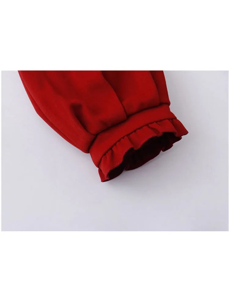 Woolen Coat Women's Mid-length Winter New Korean Fashion Long Coat Thickened Single Breasted Kawaii Women's Coat Parkas