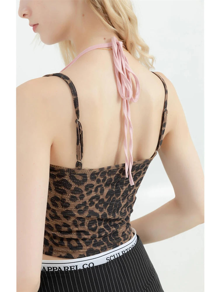 Women's Lace Patchwork Camisole Crop Top Vintage Y2k Summer Fashion Streetwear Tank Top Female Sexy Sleeveless Off Shoulder Vest