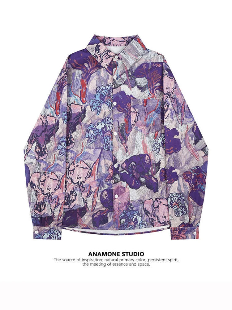 Elegant Fashion Women Shirts and Blouses Loose Oversize Harajuku Y2k Aesthetic Long Sleeve Casual Vintage Blusas Tops 2025