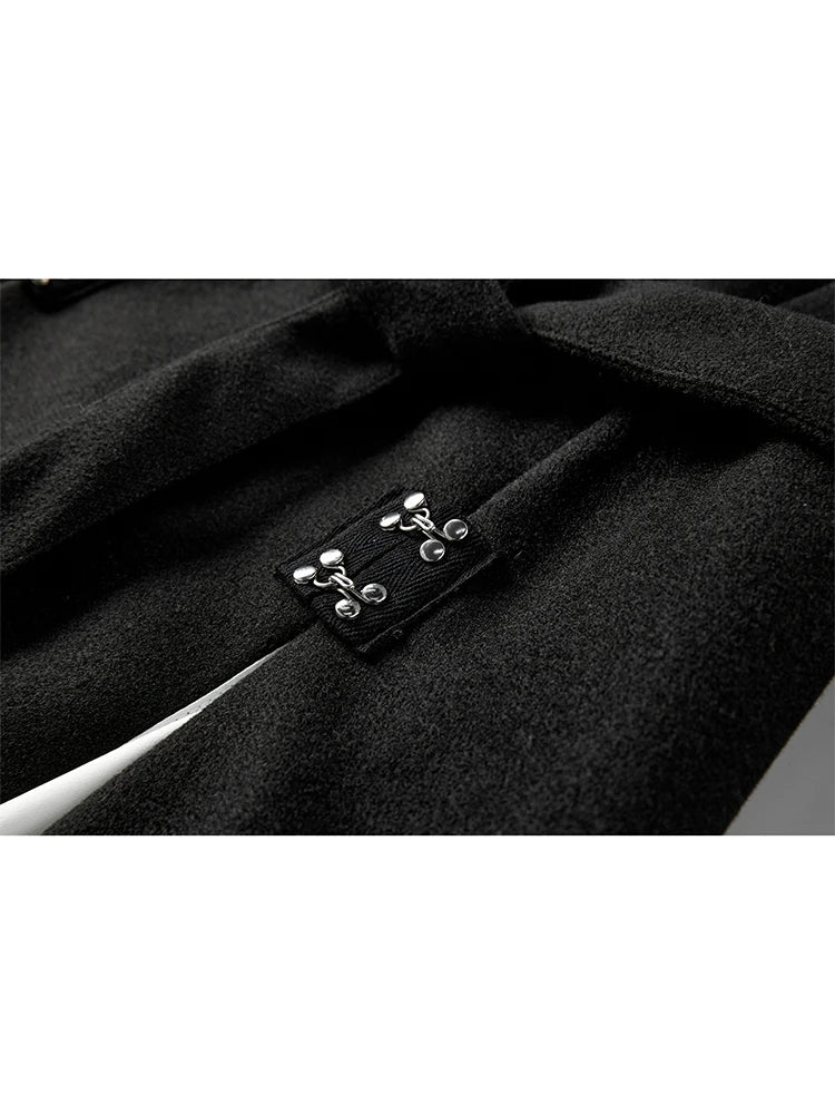 Women Black Gothic Blazer Elegant Vintage 90s Fashion Coat with Belt Y2k Suit Jacket Harajuku Long Sleeve Outwear 2000s Clothes