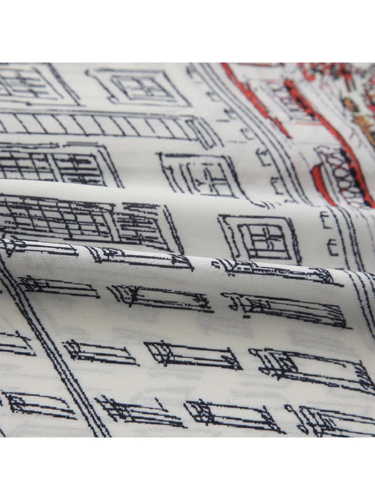 Women Shirt and Blouse Y2k Vintage Korean Style Harajuku Casual Elegant Chic Fashion Loose Long Sleeve Print Polo Shirt Top 2023