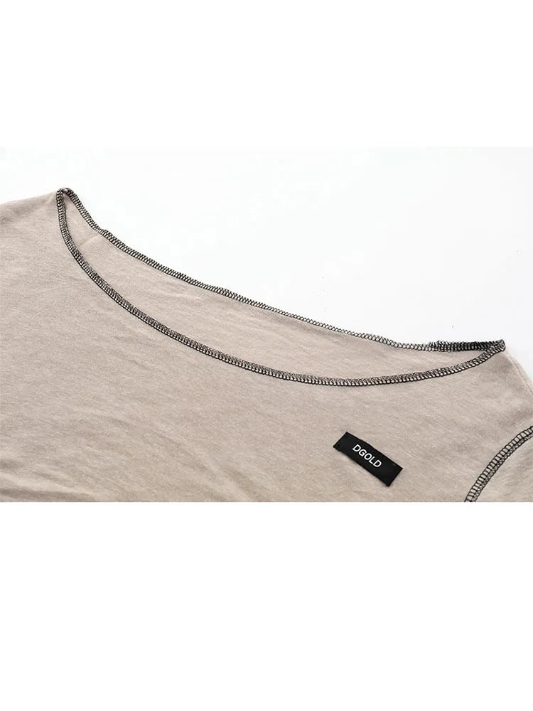 2022 Autumn Sexy See Trough Crop Top Y2K Vintage Harajuku Streetwear E-girl T-shirt Long Flare Sleeve Slim Fit Tee Women Clothes