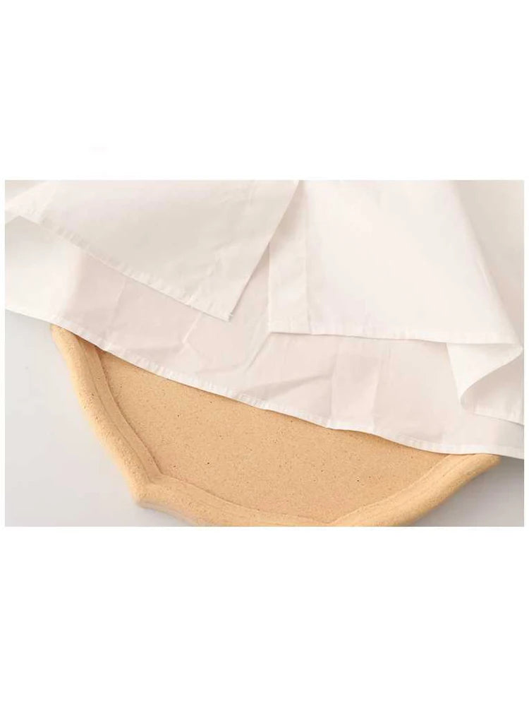 Women Shirts and Blouses With Tie Oversize Vintage Student Japanese Harajuku Elegant Long Sleeve Polo-Neck Shirt Fashion Clothes