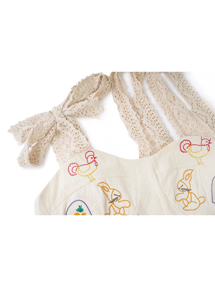 Women's Crop Top Vintage Y2k 2023 Summer Camisole Fashion Streetwear Casual Print Tube Top Female Sexy Lace Up Off Shoulder Vest